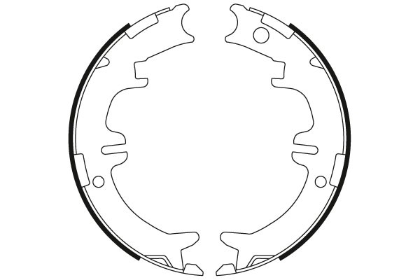 Bromsbackar, sats, parkeringsbroms, Bakaxel, framaxel höger TRW