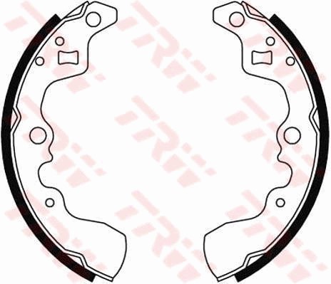 Bromsbackar, sats, Bakaxel Trw GS8448 TRW
