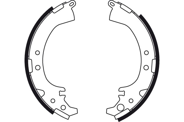 Bromsbackar, sats, Bakaxel Trw GS8449 TRW