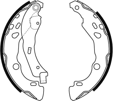 Bromsbackar, sats, Bakaxel Trw GS8455 TRW
