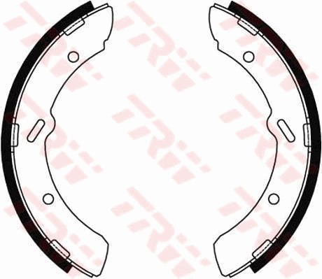 Bromsbackar, sats, Bakaxel Trw GS8459 TRW