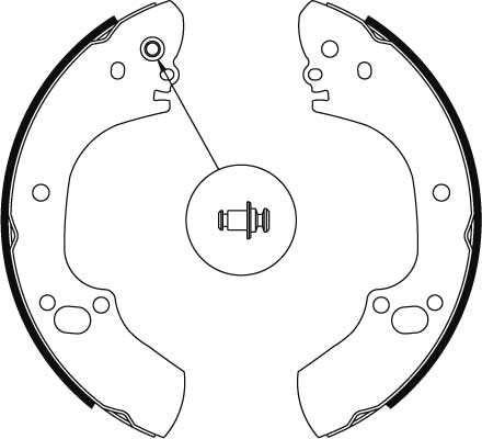 Bromsbackar, sats, Bakaxel Trw GS8462 TRW