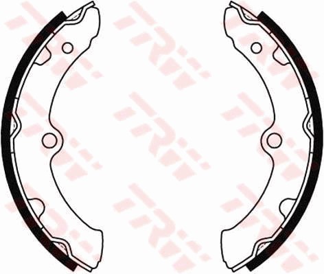 Bromsbackar, sats, Bakaxel, Framaxel Trw GS8464 TRW