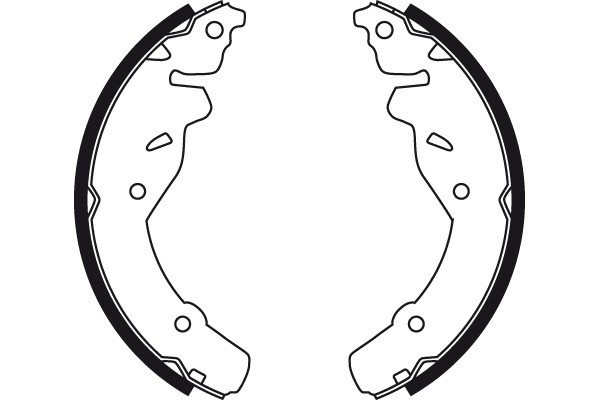 Bromsbackar, sats, Bakaxel Trw GS8465 TRW