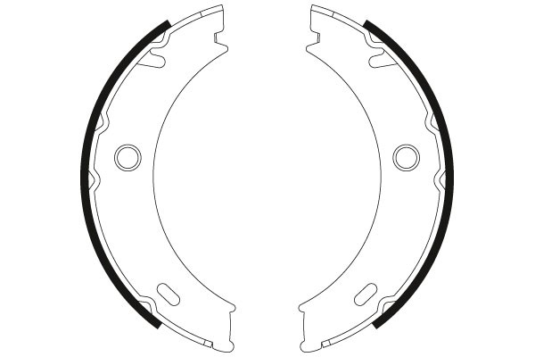 Bromsbackar, sats, parkeringsbroms, Bakaxel Trw GS8466 TRW