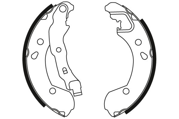 Bromsbackar, sats, Bakaxel Trw GS8470 TRW