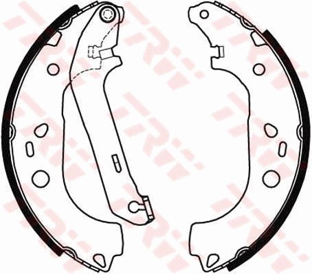 Bromsbackar, sats Trw GS8471 TRW