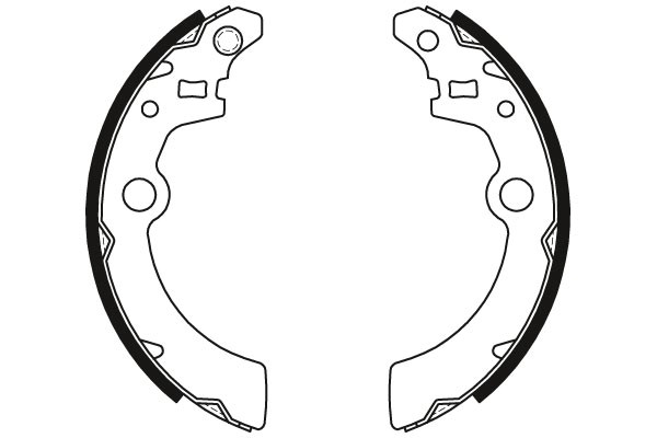 Bromsbackar, sats, Bakaxel Trw GS8476 TRW