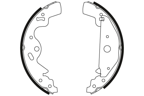 Bromsbackar, sats, Bakaxel Trw GS8477 TRW