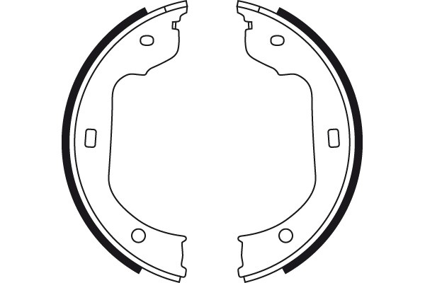 Bromsbackar, sats, parkeringsbroms, Bakaxel Trw GS8478 TRW