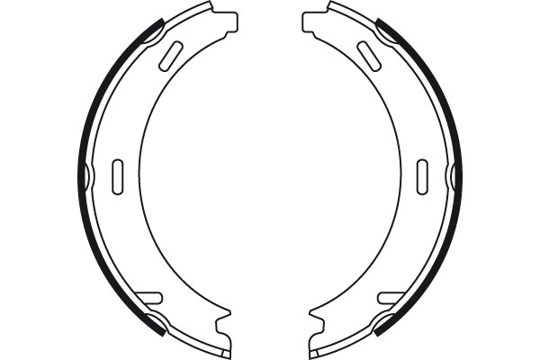 Bromsbackar, sats, parkeringsbroms, Bakaxel TRW