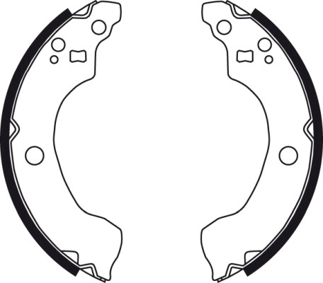Bromsbackar, sats, Bakaxel Trw GS8487 TRW Bromsbackar, sats, Bakaxel Trw GS8487 TRW