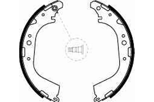 Bromsbackar, sats, Bakaxel Trw GS8501 TRW