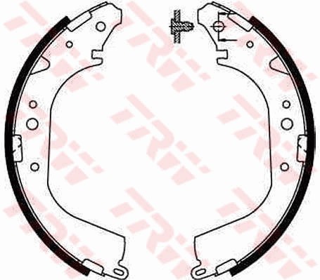 Bromsbackar, sats, Bakaxel Trw GS8502 TRW