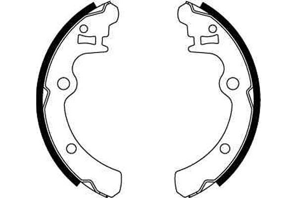 Bromsbackar, sats, Bakaxel Trw GS8506 TRW