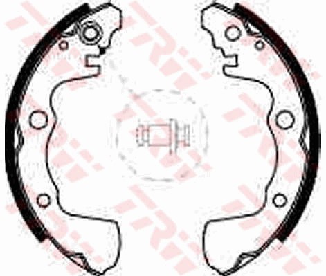 Bromsbackar, sats, Bakaxel Trw GS8508 TRW