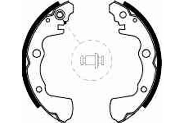 Bromsbackar, sats, Bakaxel Trw GS8508 TRW