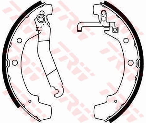 Bromsbackar, sats Trw GS8511 TRW
