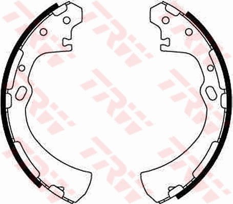 Bromsbackar, sats, Bakaxel Trw GS8512 TRW