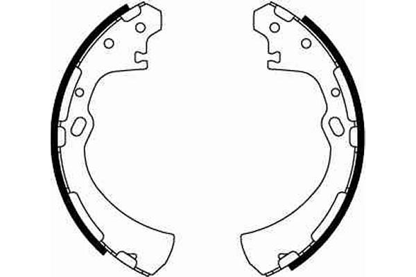 Bromsbackar, sats, Bakaxel Trw GS8512 TRW