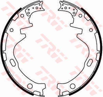 Bromsbackar, sats, Bakaxel Trw GS8515 TRW