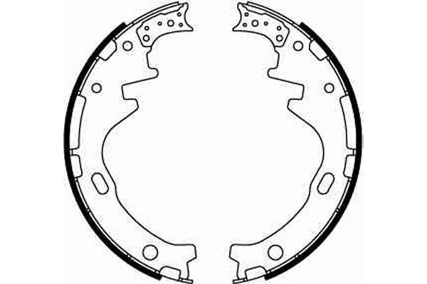 Bromsbackar, sats, Bakaxel Trw GS8515 TRW