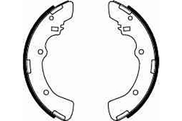 Bromsbackar, sats, Bakaxel Trw GS8516 TRW