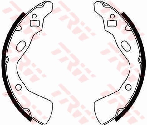 Bromsbackar, sats, Bakaxel Trw GS8519 TRW