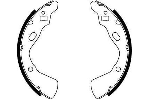 Bromsbackar, sats, Bakaxel Trw GS8519 TRW