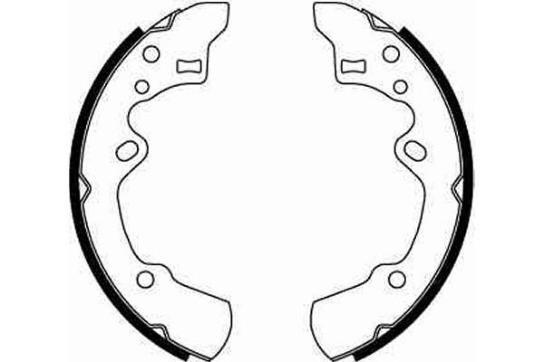 Bromsbackar, sats, Bakaxel Trw GS8520 TRW