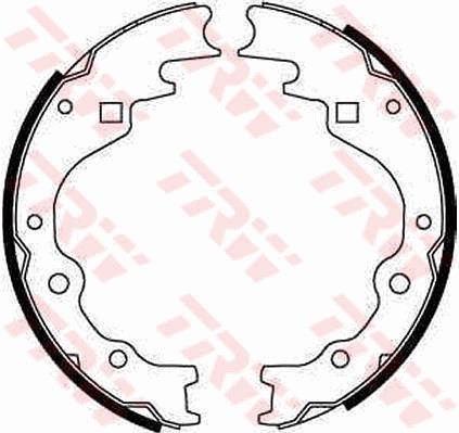 Bromsbackar, sats, Bakaxel Trw GS8523 TRW