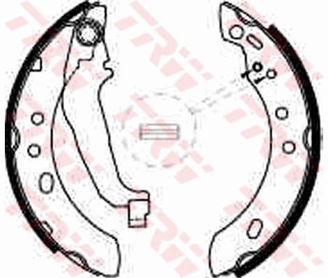 Bromsbackar, sats Trw GS8527 TRW