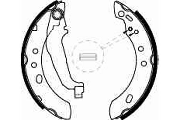 Bromsbackar, sats Trw GS8527 TRW