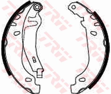 Bromsbackar, sats, Bakaxel Trw GS8531 TRW