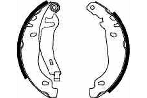 Bromsbackar, sats, Bakaxel Trw GS8531 TRW