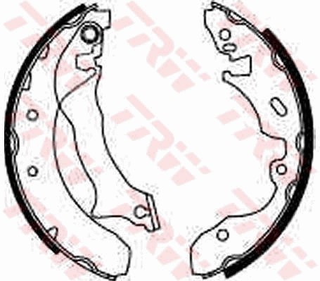 Bromsbackar, sats, Bakaxel Trw GS8536 TRW