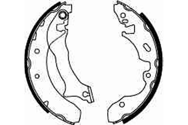 Bromsbackar, sats, Bakaxel Trw GS8536 TRW