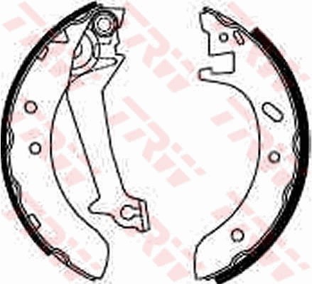 Bromsbackar, sats, Bakaxel Trw GS8537 TRW