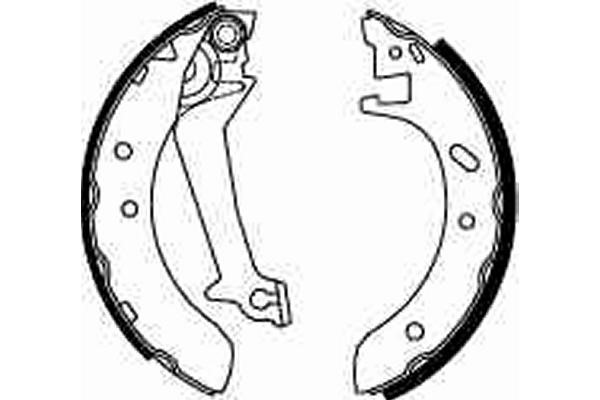 Bromsbackar, sats, Bakaxel Trw GS8537 TRW