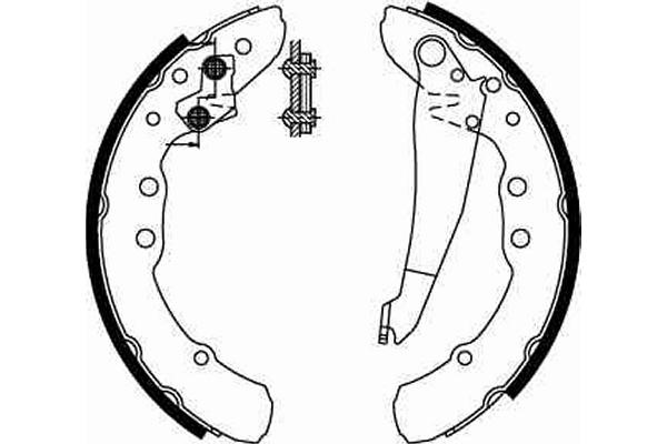 Bromsbackar, sats Trw GS8544 TRW