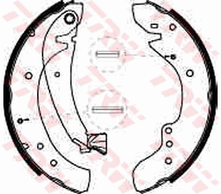 Bromsbackar, sats, Bakaxel Trw GS8545 TRW