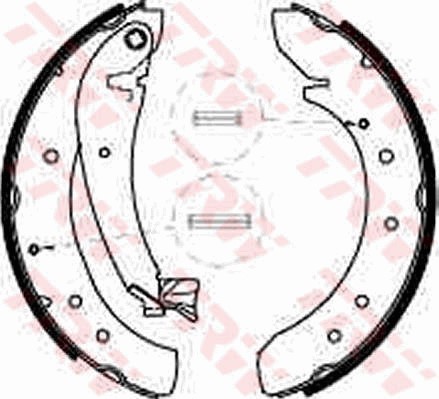 Bromsbackar, sats, Bakaxel Trw GS8546 TRW