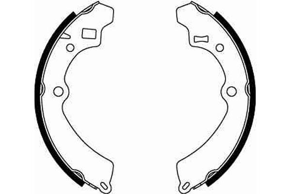 Bromsbackar, sats, Bakaxel Trw GS8548 TRW