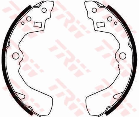 Bromsbackar, sats, Bakaxel Trw GS8549 TRW