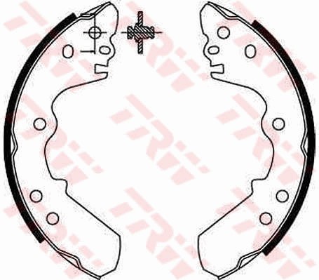Bromsbackar, sats, Bakaxel Trw GS8551 TRW