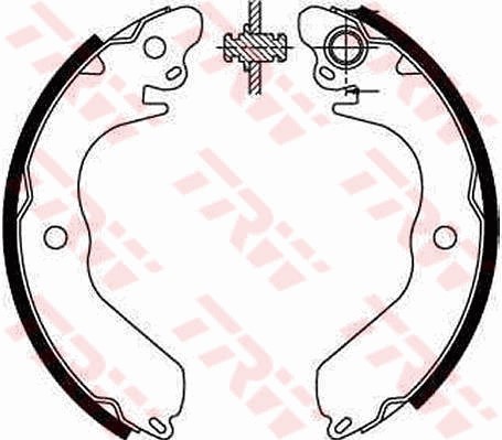 Bromsbackar, sats, Bakaxel Trw GS8553 TRW