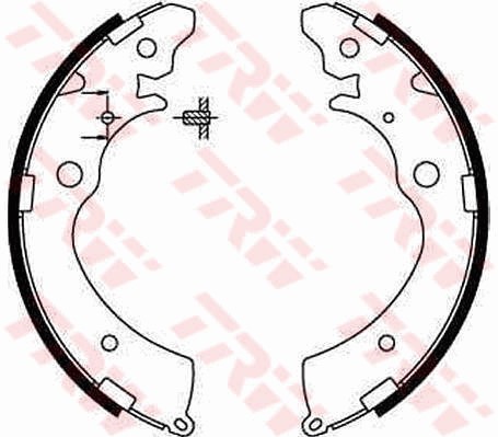 Bromsbackar, sats, Bakaxel Trw GS8559 TRW