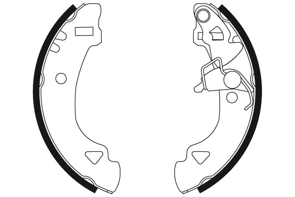 Bromsbackar, sats, Bakaxel Trw GS8566 TRW