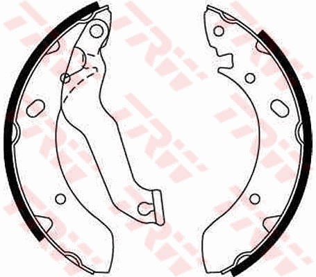 Bromsbackar, sats, Bakaxel Trw GS8569 TRW