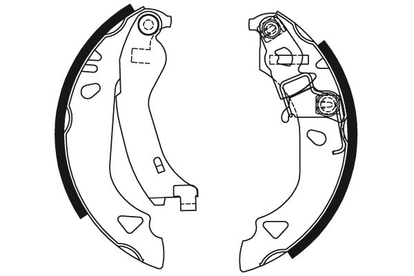 Bromsbackar, sats, Bakaxel Trw GS8570 TRW